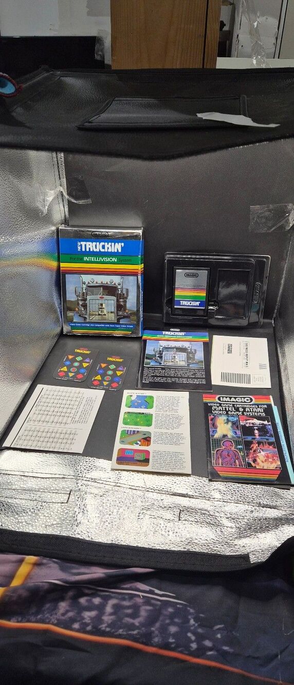 IMAGIC Truckin’ Intellivision CIB Tested Working Complete w/ Box